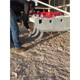 Dents de décompactage pour herse tracteur de 2m ou 2,50m, sol fibré - EKEEP